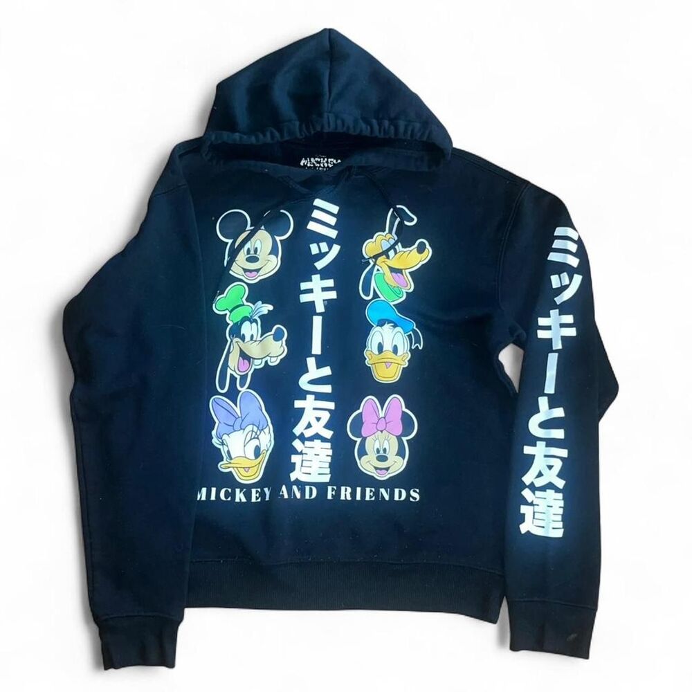Disney Kids' Youth Mickey and Friends Japanese Hoodie SZ S FLAW
